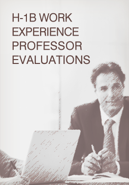 H-1B Work Experience Professor Evaluations